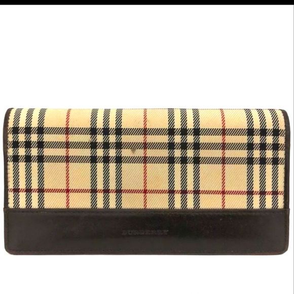 Burberry Handbags - BURBERRY Nova Check Canvas Long Bifold Wallet